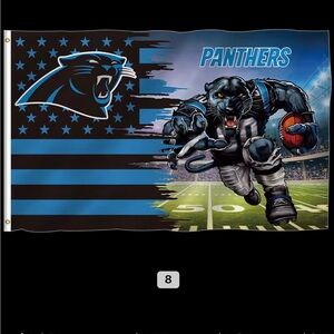 NFL Panthers Flag - Black and Blue